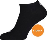 Puma unisex sneaker sokken (6-pack) - zwart - Maat: 43-46