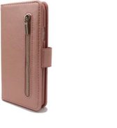 TF Cases | Apple iPhone 12  | Bookcase | boekhoesje | Met Rits | Rose Goud | high quality | elegant design |