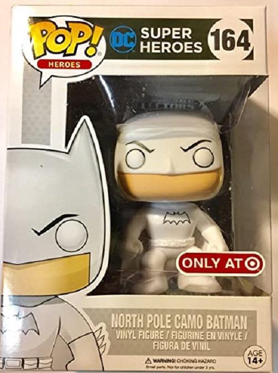 Funko DC Super Heroes North Pole Camo Batman Funko pop #164 Target Exclusive-