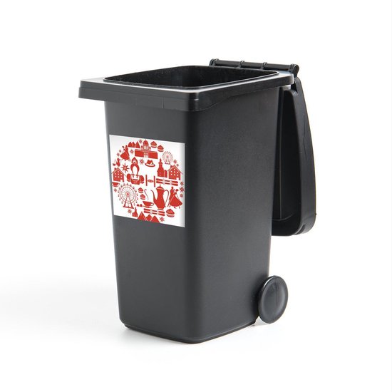 Foto: Container sticker oostenrijk illustratie illustratie van symbolen uit oostenrijk klikosticker 40x40 cm kliko sticker weerbestendige containersticker