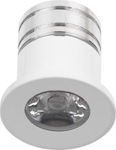 LED Veranda Spot Verlichting - 3W - Warm Wit 3000K - Inbouw - Dimbaar - Rond - Mat Wit - Aluminium - Ø31mm