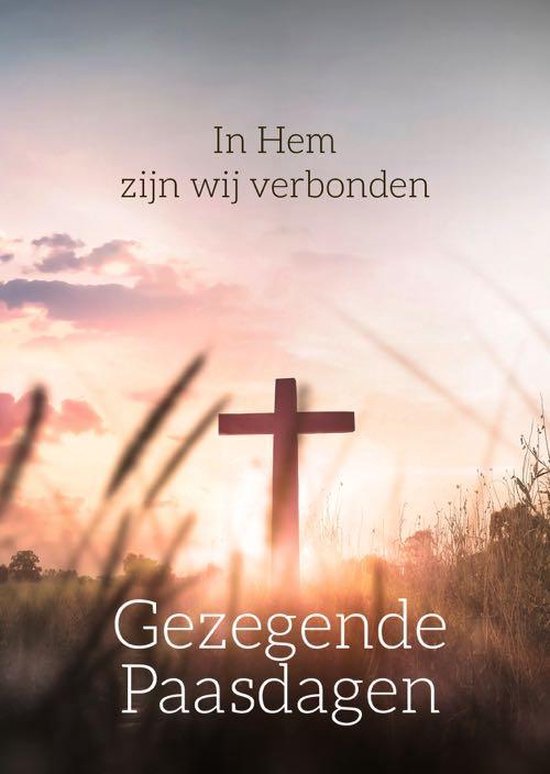10 stuks Gezegende paasdagen In Hem verbonden Christelijke kaart met