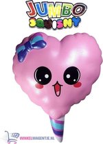 JUMBO Squishy Happy Hart 15 cm | Squishies Sqeezy Squeezy Pop it Fidget | Speelgoed voor kinderen | Stressbal Anti-Stress | squishies meisjes squishy dieren squishy soft animal