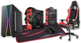 Gaming Chair + X-Max Gaming PC Behuizing + Gaming Headset Met Microfoon + Gaming PC Muis & Muismat (Rampage Combo Deal.) Pakket Bestaat uit 5 producten.