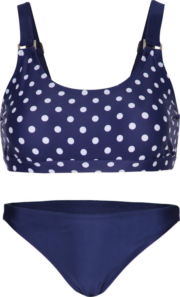 Bikini classic style - Navy stippen 152-158