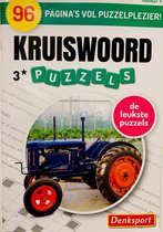 Denksport puzzelboekjes | 3 sterren kruiswoordpuzzels 96 pagina's | puzzelboeken volwassenen | kruiswoord | 3* kruiswoordraadsels denksport | kruiswoordpuzzel nederlands