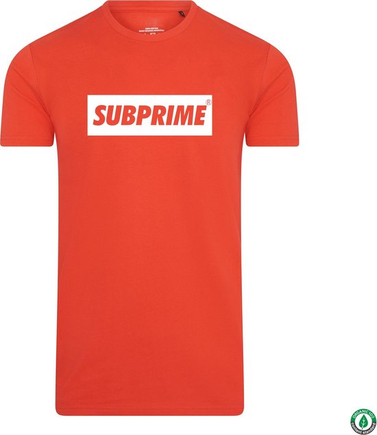 Subprime - Heren Tee SS Shirt Block Rood - Rood - Maat S