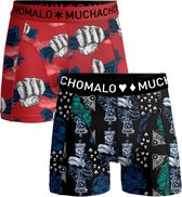 Muchachomalo-Boys 2-pack boxershorts-Zachte waistband-Elastisch katoen - Maat 176