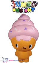 JUMBO Squishy IJsje Kayla 15 cm | Squishies Sqeezy Squeezy Pop it Fidget | Speelgoed voor kinderen | Stressbal Anti-Stress | squishies meisjes squishy dieren squishy soft animal