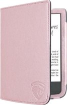 Luxe Hoesje Geschikt voor Pocketbook Color Hoes Cover Roze Goud