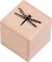 Moodadventures | Stempels | Stempel Hout Libelle | Insecten | Vierkant