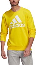 adidas - Big Logo French Terry Sweatshirt - Gele Sweater - M - Geel