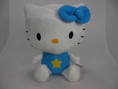 Hello Kitty 45 cm | Hello Kitty knuffel | Plush Hello Kitty | Hello Kitty groot |Hello Kitty Blauw |Sega |