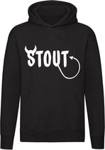 Stout Hoodie - ondeugend - unisex - sweater - trui - capuchon