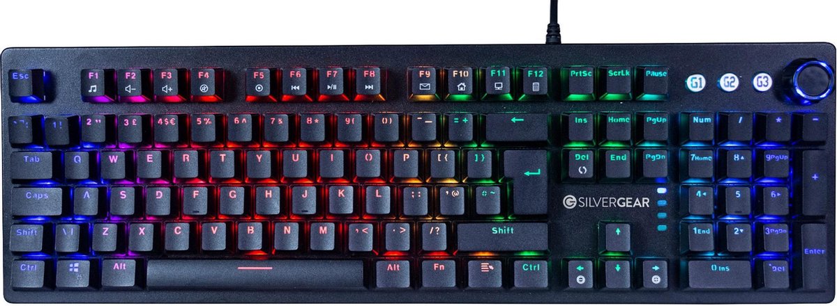 Silvergear Mechanisch Toetsenbord – Gaming Mechanical Keyboard - Qwerty - Outemu Red Switch
