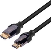 NÖRDIC HDMI-N0100 HDMI kabel met ethernet, 4K 60Hz, 18Gbps, Met ARC, ondersteuning, HDMI2.0, 10m, Zwart