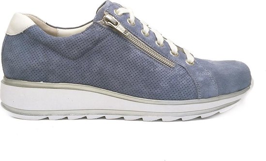 Durea 6213 blauw Veterschoenen