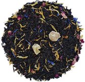 madame Ochtendlicht - Zwarte ochtend thee met mango - zwarte thee met bloemen - madame chai - zwarte thee mix - Biologische  losse thee