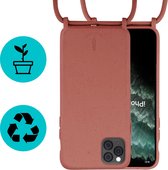 Biologisch afbreekbare smartphone hoesje met draagkoord iPhone 11 Pro Rood - Duurzame cover