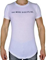 Disciplined T-Shirt van Bamboe stof - Wit (L) - Disciplined Sports