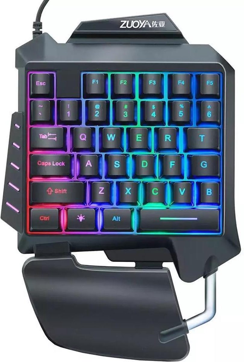 Alloyseed Mechanisch Gaming Toetsenbord 35 Membraan Toetsen Ergonomisch RGB...