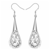 Zilveren oorhangers Mirthe-druppel-3 cm -Charme Bijoux