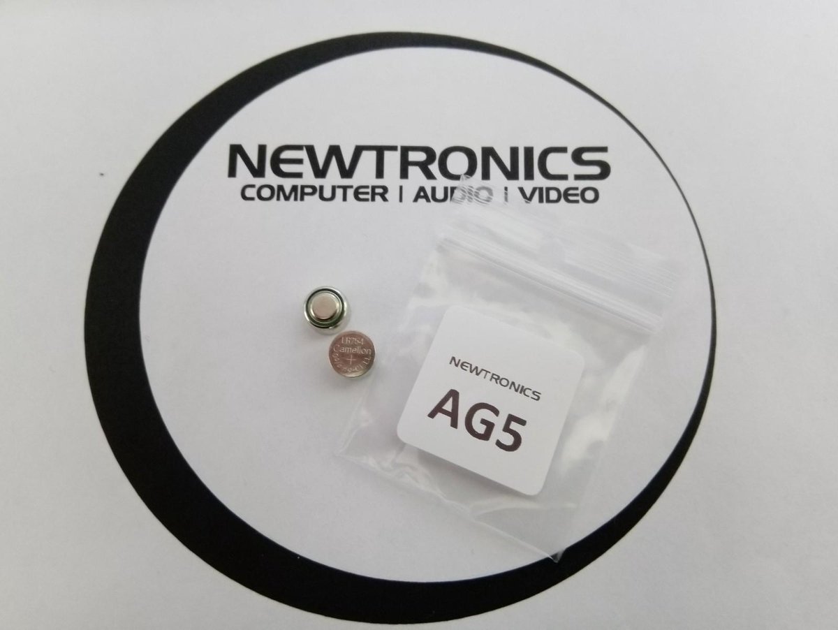 Newtronics AG5/LR754/LR48/SRP754W knoopcel batterij - Set van 2 stuks