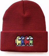 Among Us Beanie Rood - the imposter muts - cap - hat - onder ons - gaming