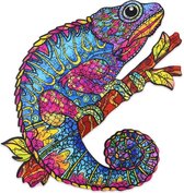 Mystery Chameleon 037 A4| Legpuzzel kameleon #2|houten puzzel | 150 stukjes | jigsaw puzzel | wooden | meer dan 50 verschillende modellen