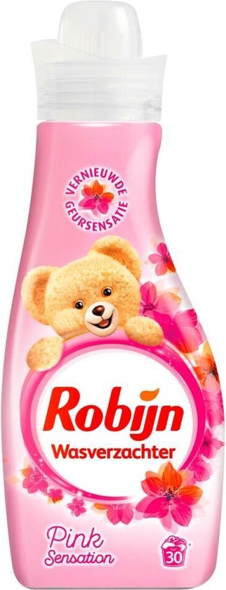 Robijn Vloeibaar Summer Pink - 750 ml - Wasverzachter - 4 stuks - voordeelverpakking