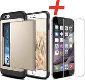 Apple iPhone 6 / 6s Backcover | Goud | Pasjeshouder