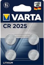 Varta 06025 101 404, Batterie à usage unique, CR2025, Lithium, 3 V, 4 pièce(s), 160 mAh