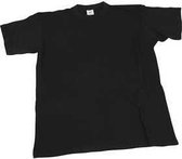 T-shirt, zwart, B: 44 cm, 12-14 jaar, ronde hals, 1 stuk