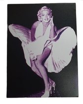 BS - Mini Canvas Schilderij - Marilyn Monroe - 20x15CM