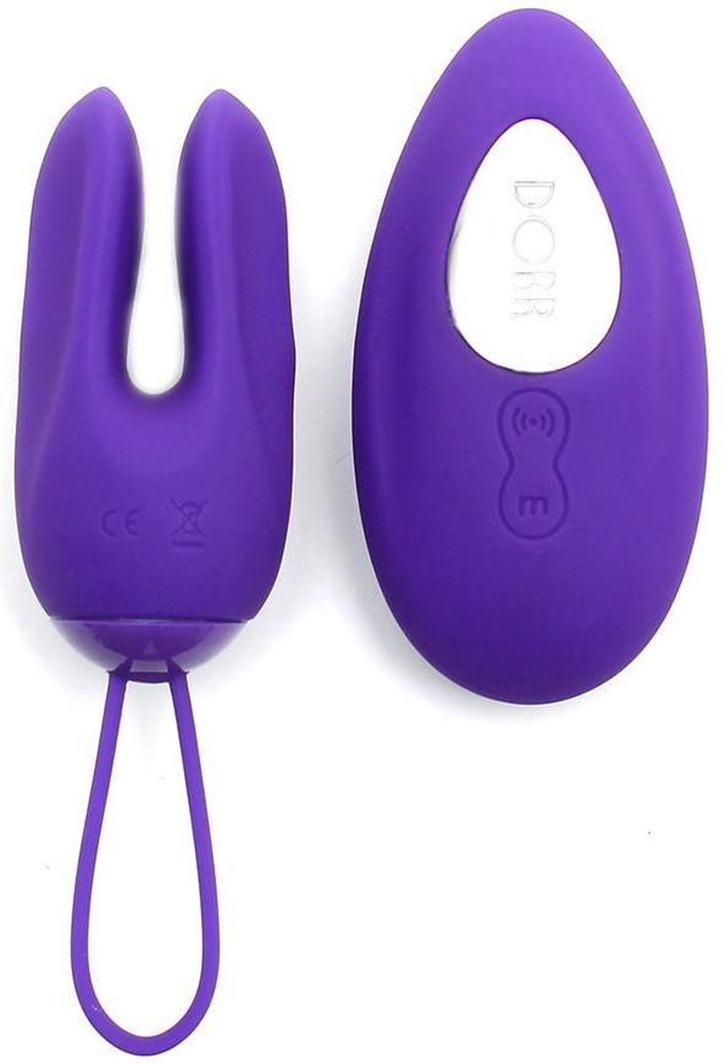 Dorr - Ozzy - Vibrerend Eitje - Met afstandsbediening die ook bruikbaar is als clitorisvibrator - Paars