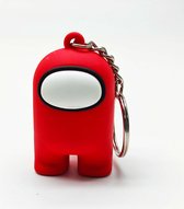 Among Us sleutelhanger in het Rood! - 3D sleutelhanger - 5CM