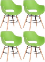 Clp Skien Set van 4 stoelen - Groen Natura