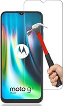 Screenprotector Glas - Tempered Glass Screen Protector Geschikt voor: Motorola Moto G9 Play - 2x