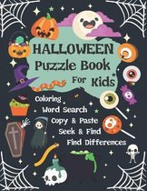 Halloween Puzzle Book For Kids