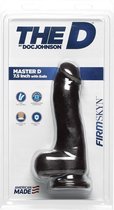 The D - Master D - 7.5 Inch w Balls Firmskyn - Chocolate - Realistic Dildos