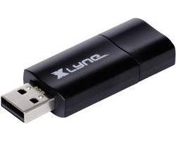 Xlyne Wave USB-stick 4 GB Zwart, Oranje 7104000 USB-A 2.0