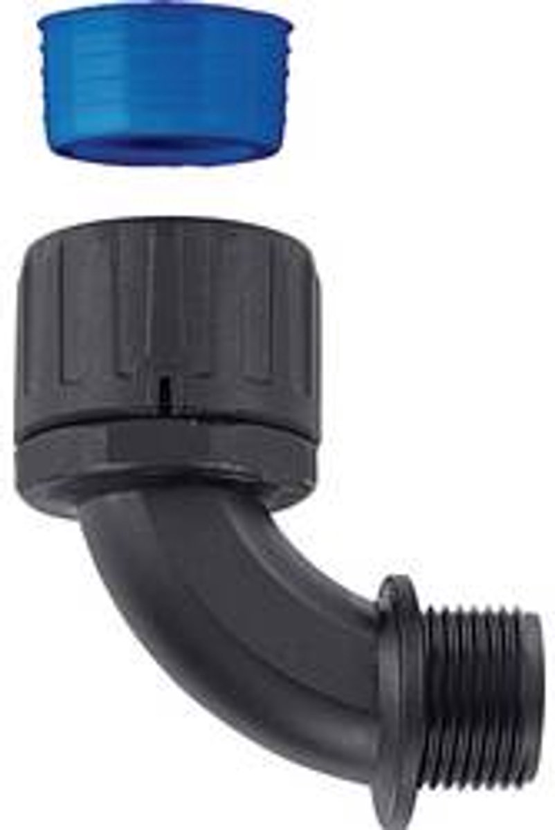 HellermannTyton 166-22808 HGL13-90-PG9-PA66/TPE-BK Slangbevestiging Zwart PG9 90° 1 stuk(s)