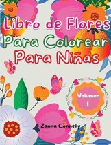 Libro para colorear de flores para ninas