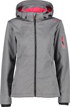 Cmp Softshelljas Zip Hood Dames Polyester Grijs/roze Maat 46