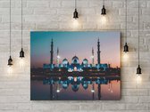 Sjeik Zayed moskee Abu Dhabi - Foto op canvas - 75 x 100 cm