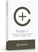Cerascreen - Drugstest - Screening van 27 drugs + verdovende middelen + medicijnen + THC