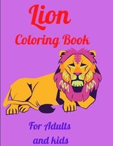 Lion Coloring Book For Adults and kids: Nice Art Design in Lions Theme for Color Therapy and Relaxation Increasing positive emotions 8.5x11 Paperback