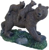 Beeldjes van beren – moeder beer met 2 kleine beertjes rug beeld decoratie |... | bol.com