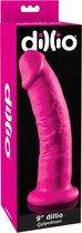 9" Dillio - Pink - Realistic Dildos - Strap On Dildos