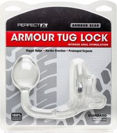 Armour Tug Lock - Medium Plug - Transparent - Cock Rings